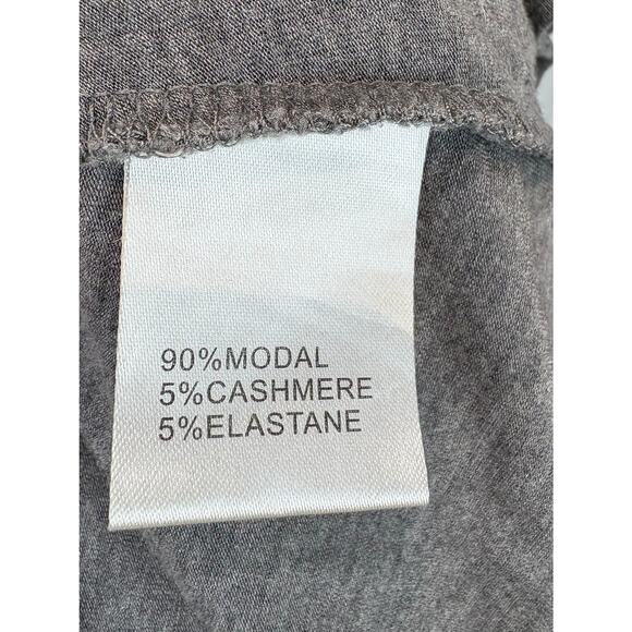 PURE COLLECTION Size 12 Scoop Neck Tunic Top Stretch Modal Cashmere Gray - Picture 4 of 6